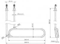 ТЭН для печи Харвия ZSTM 260 3600Вт.